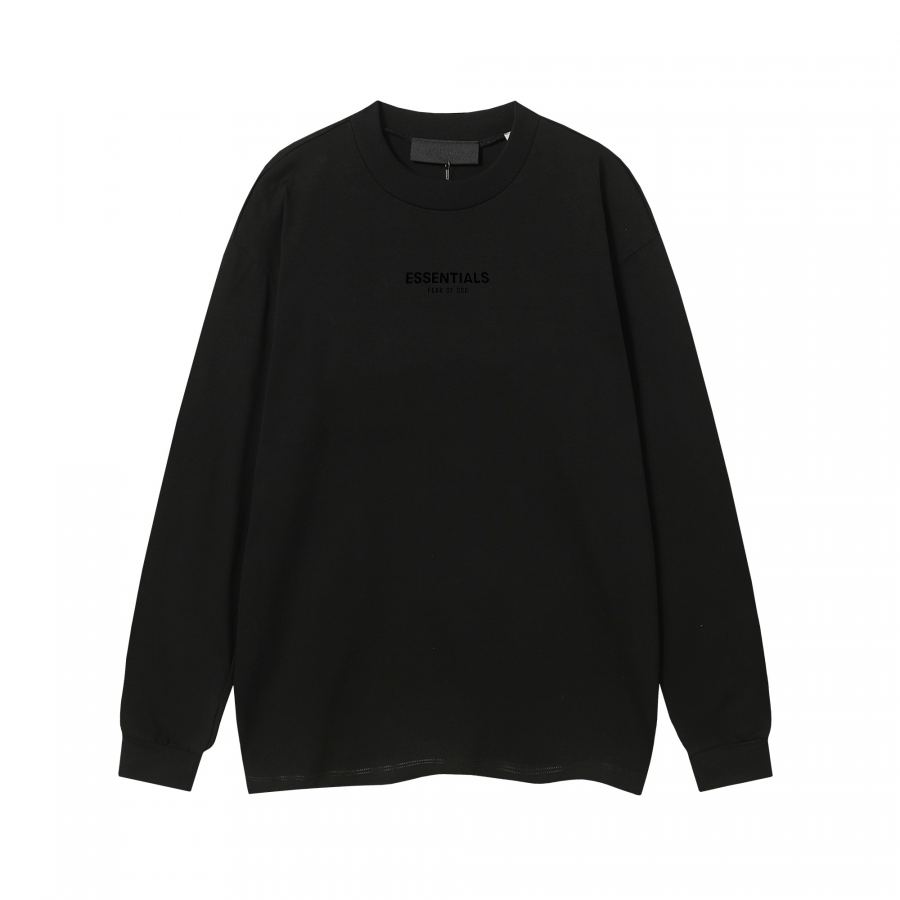 Fear of God Clothes Essentials Long Sleeve T-Shirts FOG LOGO T OVERSIZE 260 G LOGO Essentials PVC — 1:1 Replica — photo 4