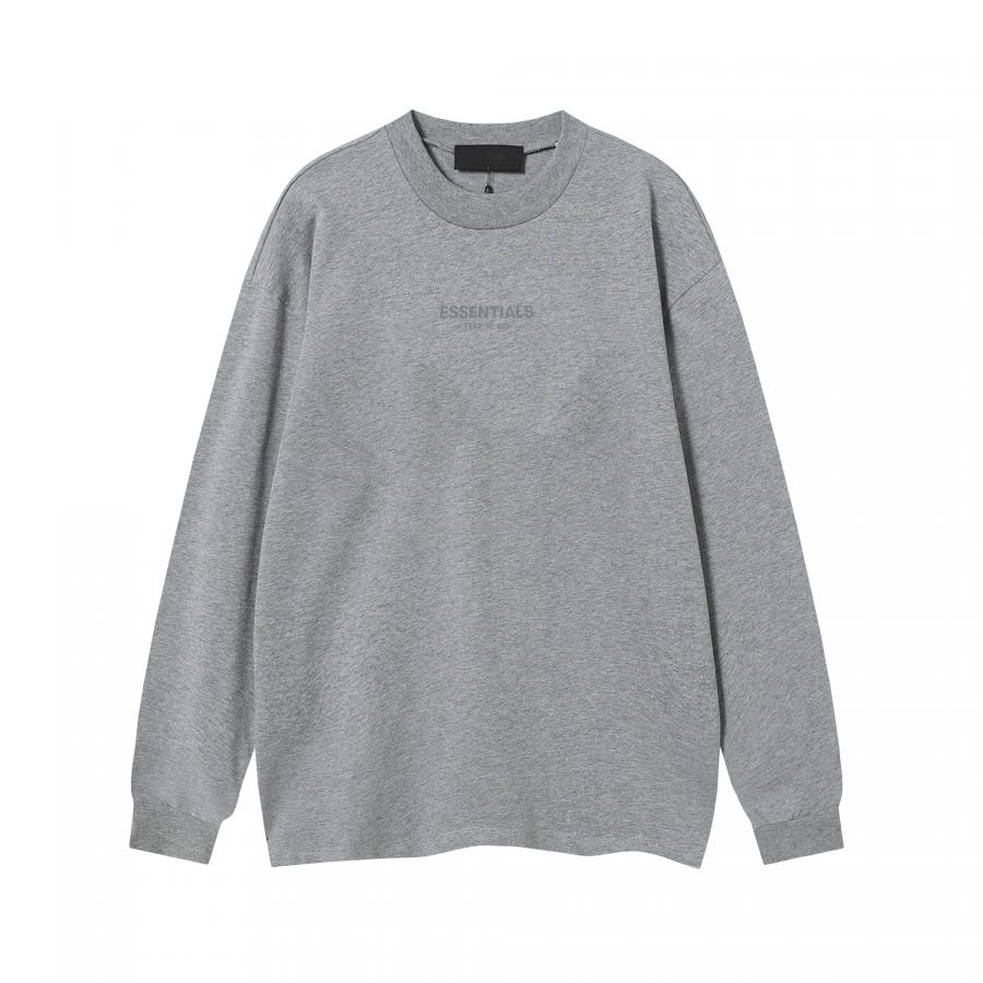 Fear of God Clothes Essentials Long Sleeve T-Shirts FOG LOGO T OVERSIZE 260 G LOGO Essentials PVC — 1:1 Replica — photo 6