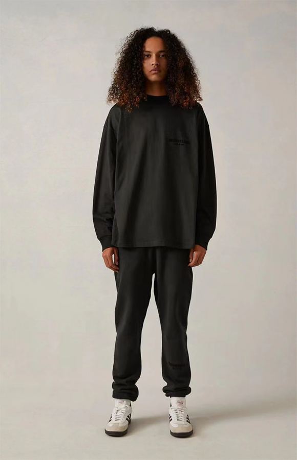 Fear of God Clothes “ Fear Of God Essentials Long Sleeve T-Shirts FOG LOGO T OVERSIZE ” FOG — 1:1 Replica — photo 4