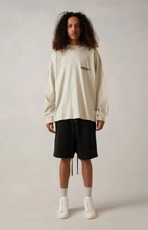 Fear of God Clothes “ Fear Of God Essentials Long Sleeve T-Shirts FOG LOGO T OVERSIZE ” FOG — 1:1 Replica — photo 7
