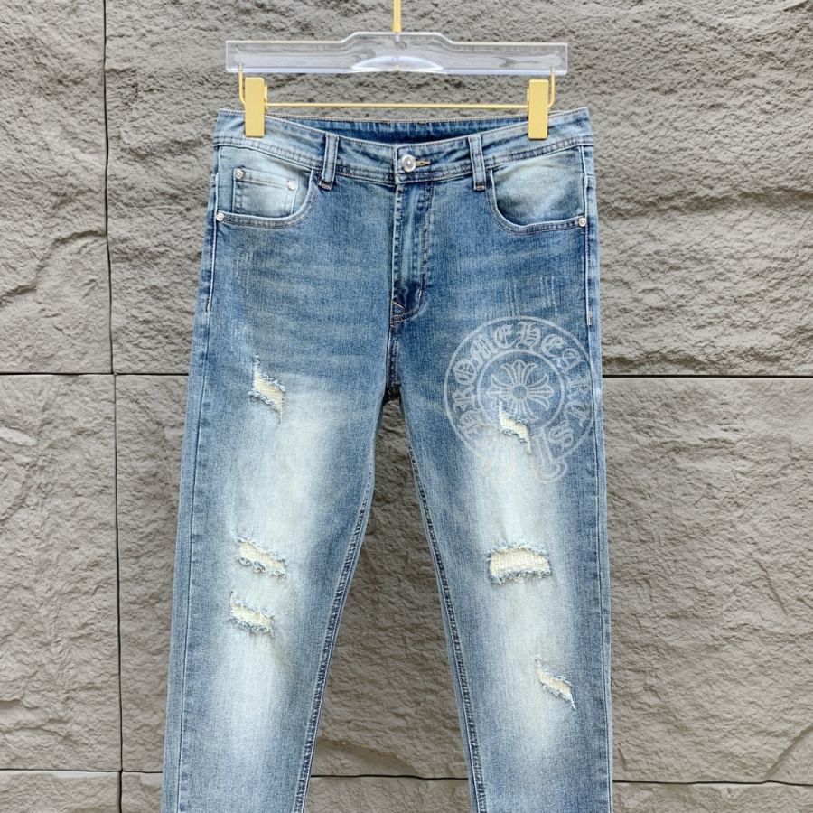 Chrome hearts men Croxin men's denim jeans, official album and poster style, 13oz Okayama denim, — AAA Quality Replica — photo 3