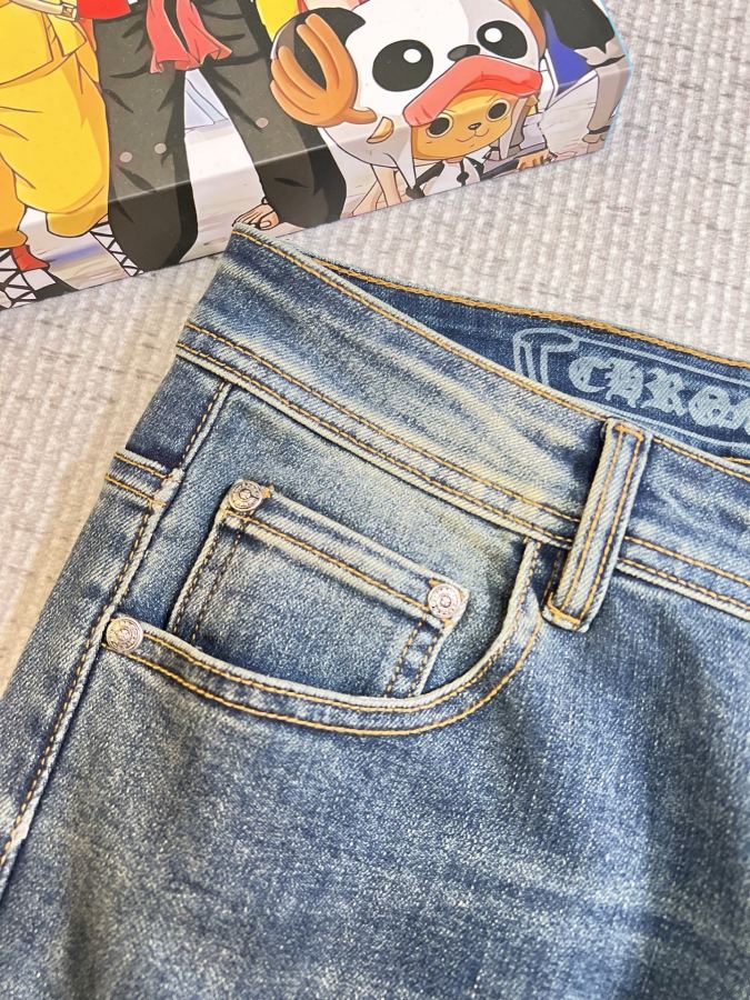 Chrome hearts men Croxin men's denim jeans, official album and poster style, 13oz Okayama denim, — 1:1 Replica For Sale — photo 4