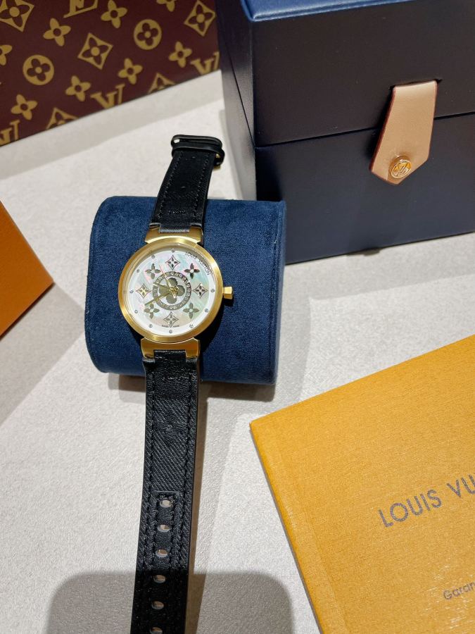 Louis Vuitton Watches LV TAMBOUR SLIM 34mm1. 2. 3. 1. ECCO Leather — Premium Replica — photo 2