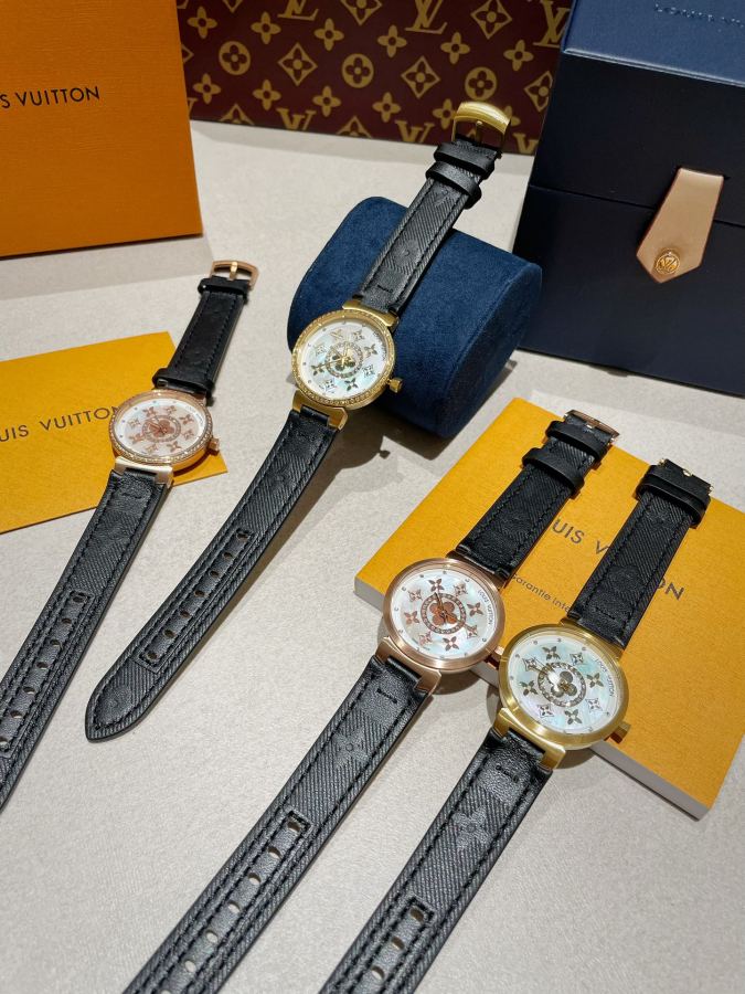 Louis Vuitton Watches LV TAMBOUR SLIM 34mm1. 2. 3. 1. ECCO Leather — Premium Replica — photo 5