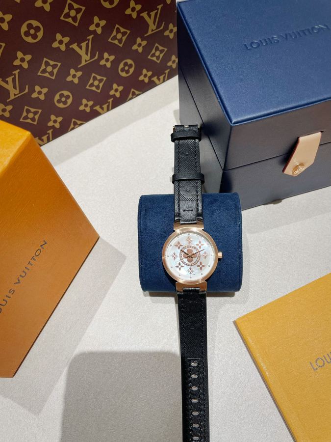 Louis Vuitton Watches LV TAMBOUR SLIM 34mm1. 2. 3. 1. ECCO Leather — Premium Replica — photo 3