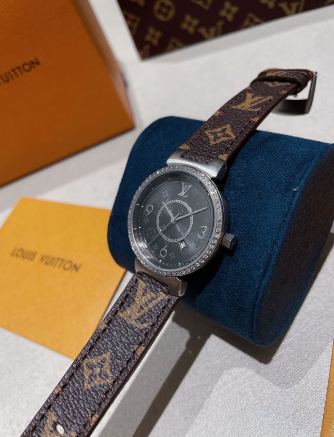 Louis Vuitton Watches LV TAMBOUR SLIM 34mm1. 2. 3. 1. ECCO Leather — 1:1 Replica — photo 3