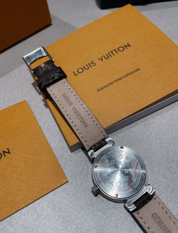 Louis Vuitton Watches LV TAMBOUR SLIM 34mm1. 2. 3. 1. ECCO Leather — 1:1 Replica — photo 7
