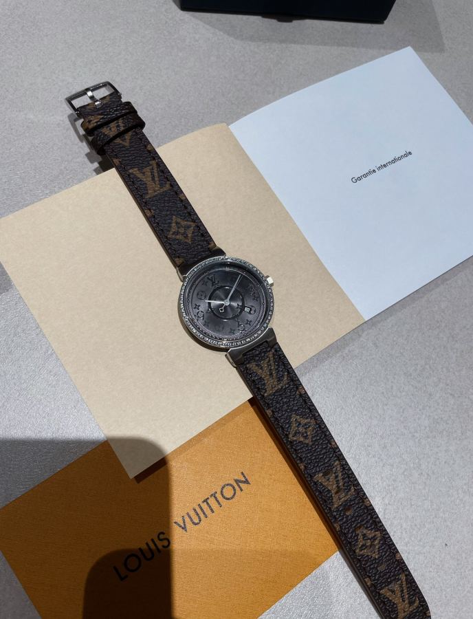 Louis Vuitton Watches LV TAMBOUR SLIM 34mm1. 2. 3. 1. ECCO Leather — 1:1 Replica — photo 4