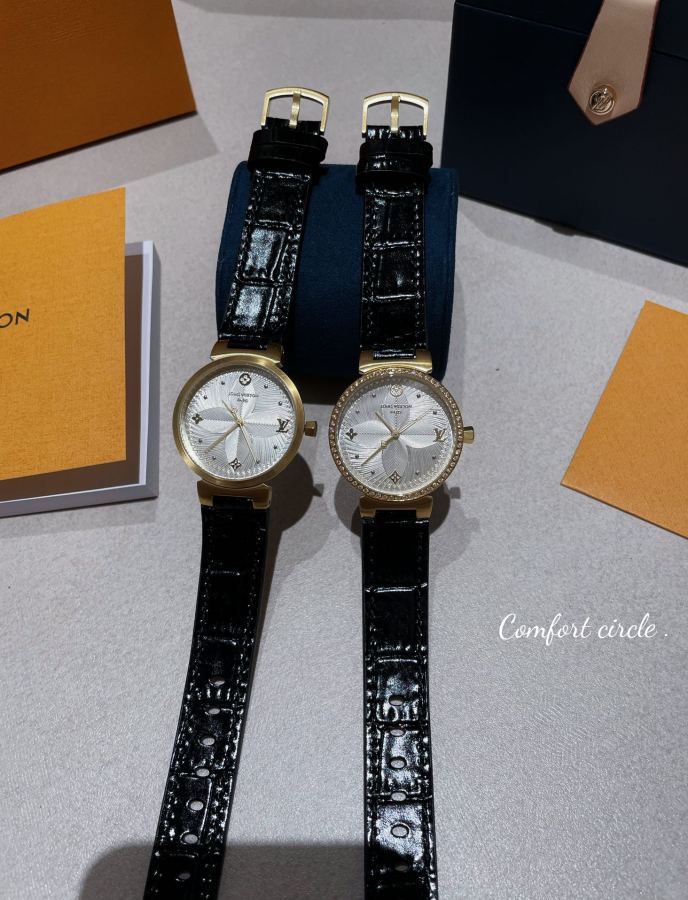 Louis Vuitton Watches LV TAMBOUR SLIM 34mm1. 2. 3. 1. ECCO Leather — AAA Quality Replica — photo 8