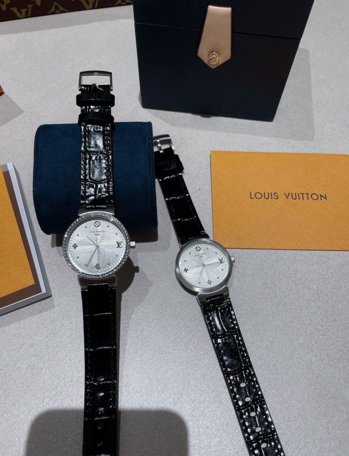 Louis Vuitton Watches LV TAMBOUR SLIM 34mm1. 2. 3. 1. ECCO Leather — AAA Quality Replica — photo 4