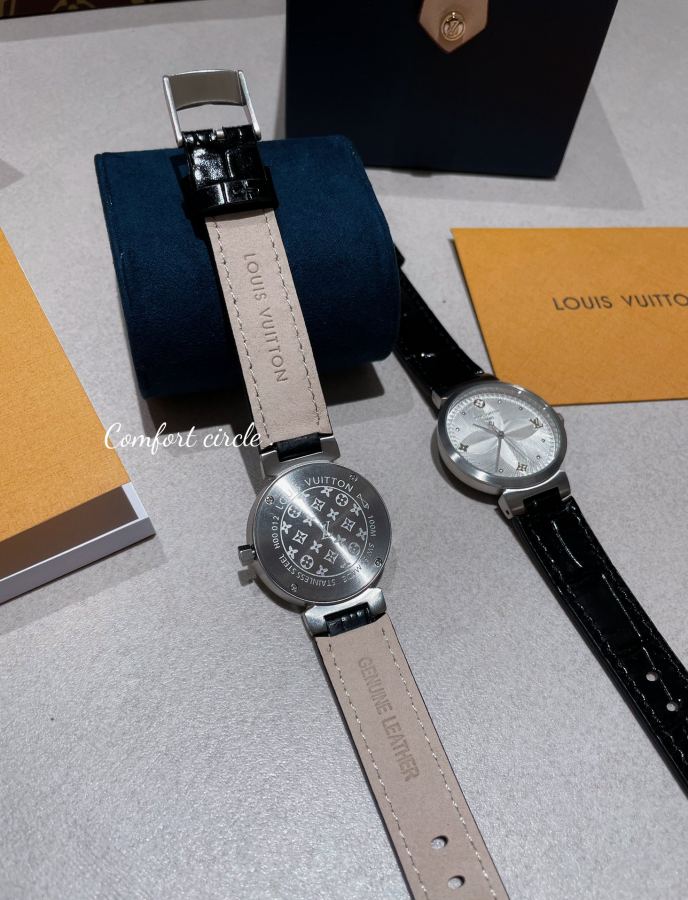 Louis Vuitton Watches LV TAMBOUR SLIM 34mm1. 2. 3. 1. ECCO Leather — AAA Quality Replica — photo 5