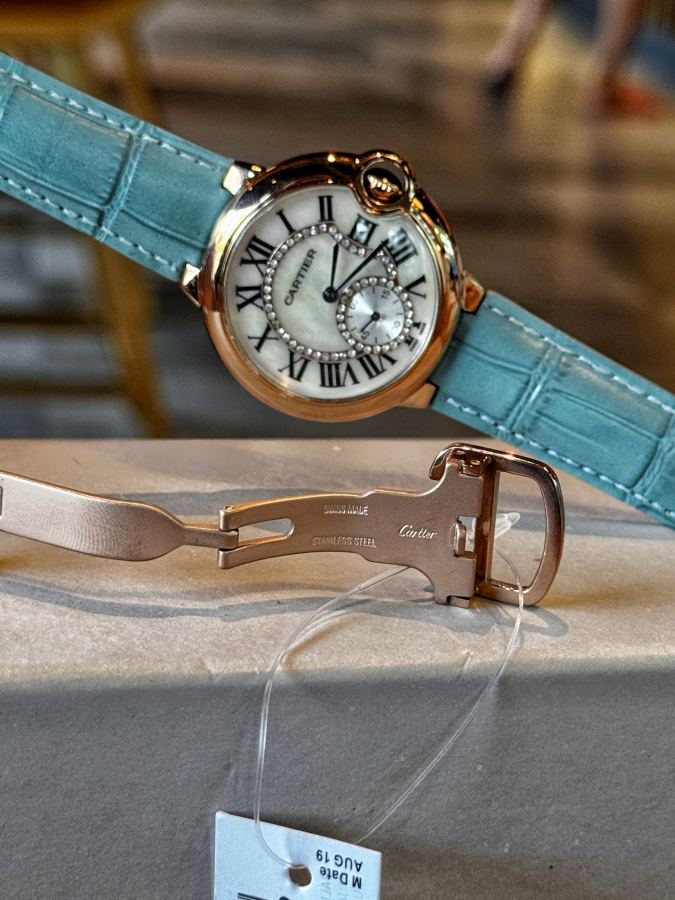 Cartier Watches Cartier/36mm fisheye glass frosted buckle — 1:1 Replica — photo 5