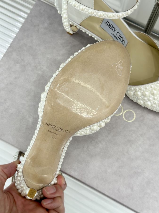 JIMMY women's shoes Factory price Lace style, full pearls — Premium Replica — photo 9