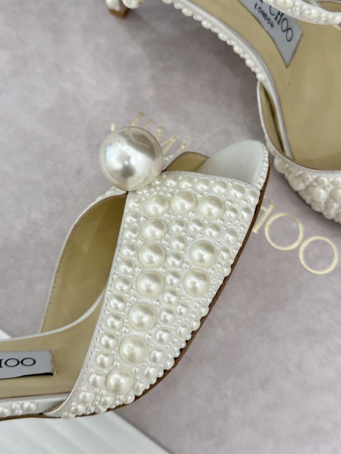JIMMY women's shoes Factory price Lace style, full pearls — Premium Replica — photo 7