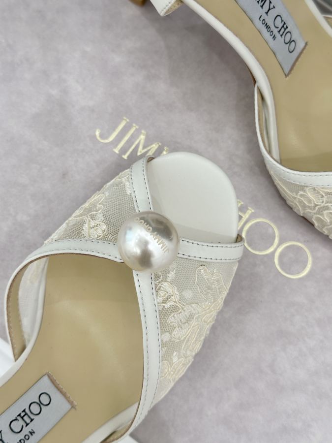 JIMMY women's shoes Factory price Lace style, full pearls — AAA Quality Replica — photo 6