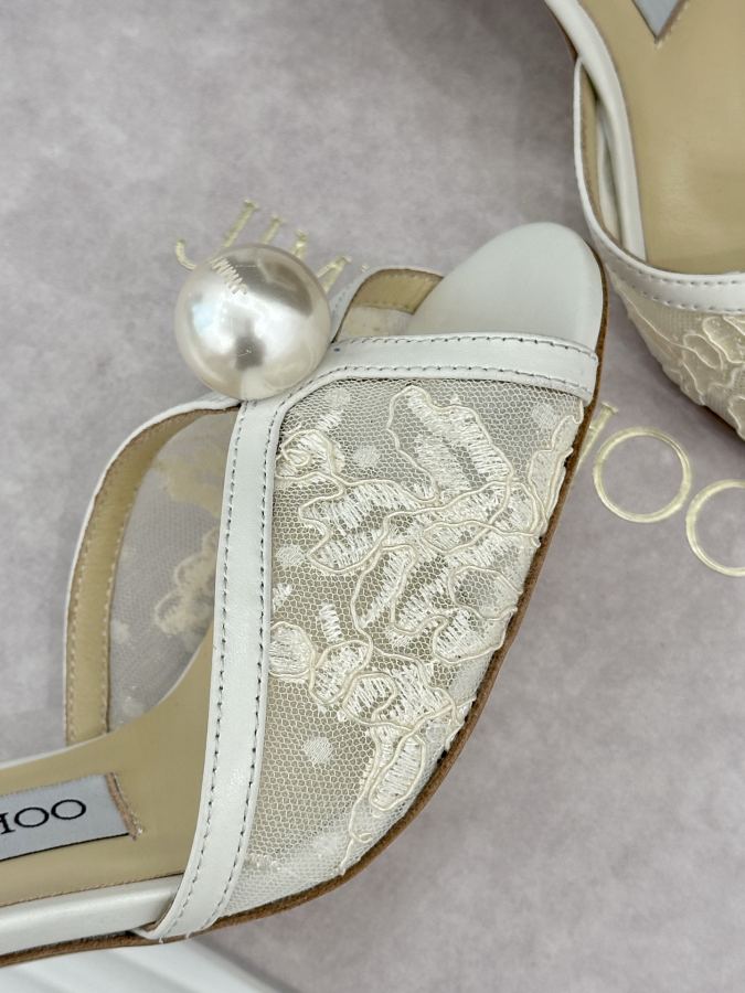 JIMMY women's shoes Factory price Lace style, full pearls — AAA Quality Replica — photo 7