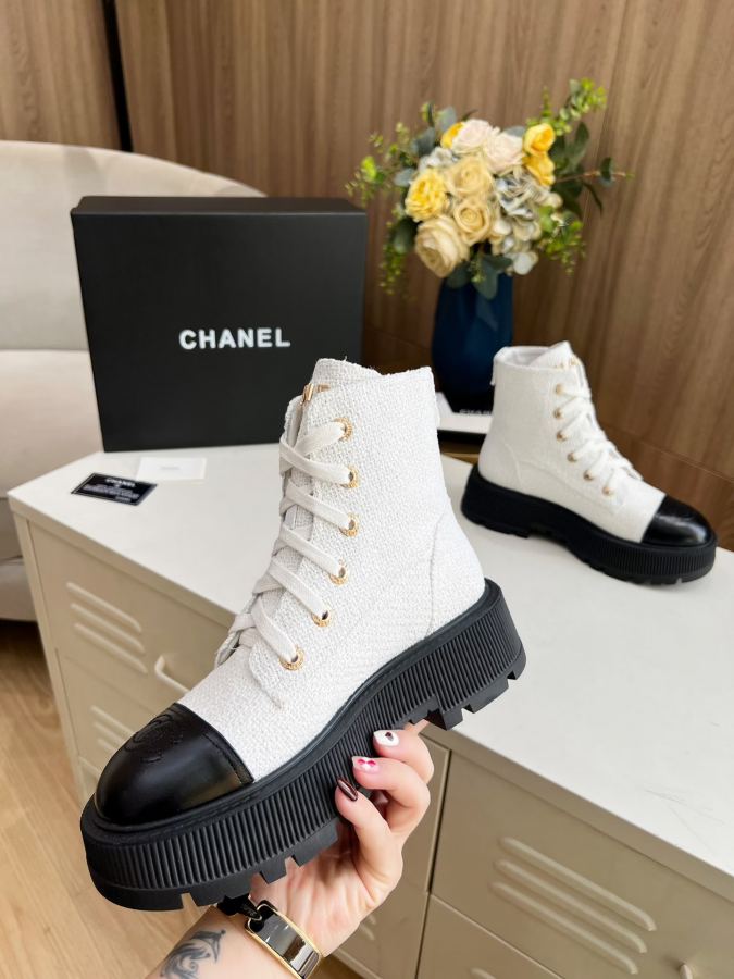 CHANEL women's shoes New Chanel Logo — 1:1 Replica For Sale — photo 7