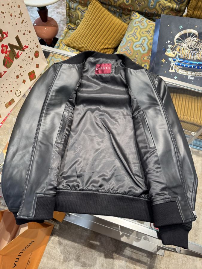 Gucci | Gucci men's sheepskin stand collar zipper sweater jacket — Premium Replica — photo 6