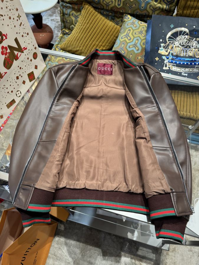 Gucci|Gucci Herren-Bomberjacke mit langen Ärmeln — photo 6