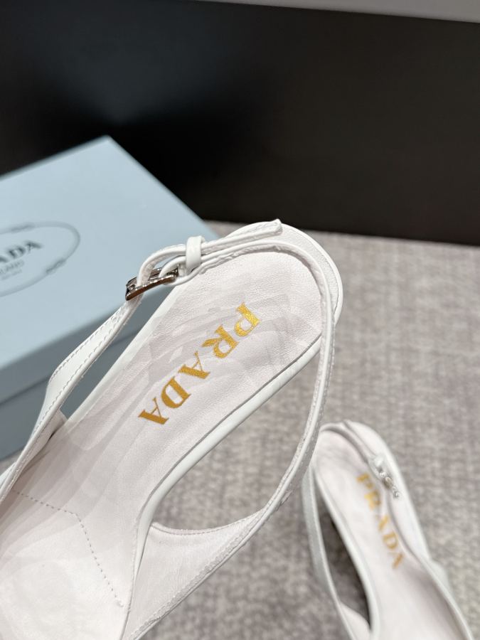Prada women's shoes SSS launches Prada’s latest long boots, sandals, thin heels, empty backs, — 1:1 Replica — photo 7