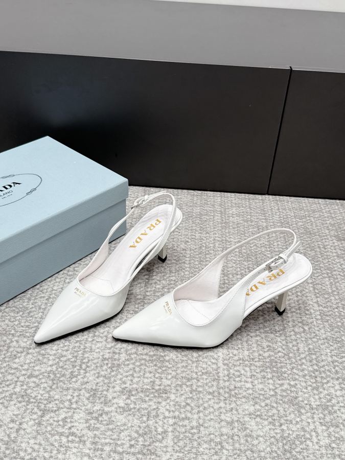 Prada women's shoes SSS launches Prada’s latest long boots, sandals, thin heels, empty backs, — 1:1 Replica — photo 2