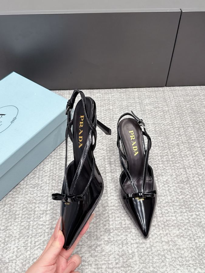 Prada women's shoes SSS launches Prada’s latest long boots, sandals, thin heels, empty backs, — 1:1 Replica For Sale — photo 4