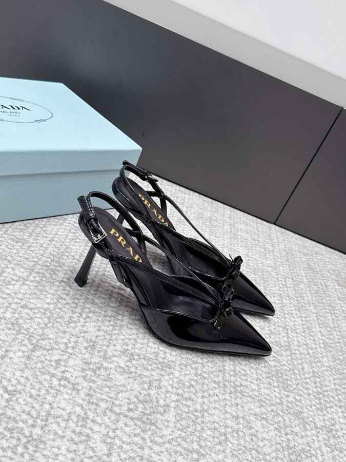 Prada women's shoes SSS launches Prada’s latest long boots, sandals, thin heels, empty backs, — 1:1 Replica For Sale