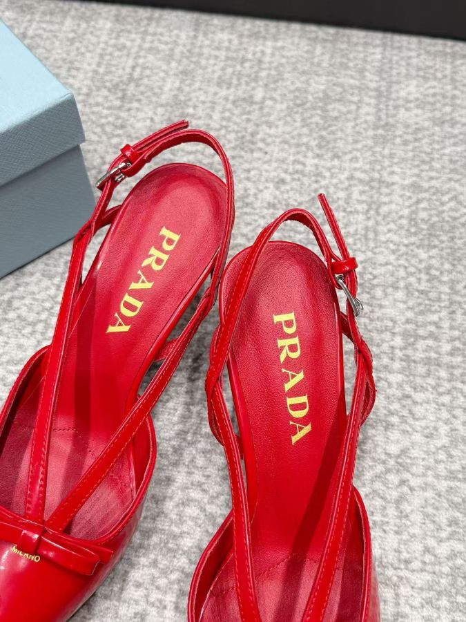 Prada women's shoes SSS launches Prada’s latest long boots, sandals, thin heels, empty backs, — 1:1 Replica — photo 7