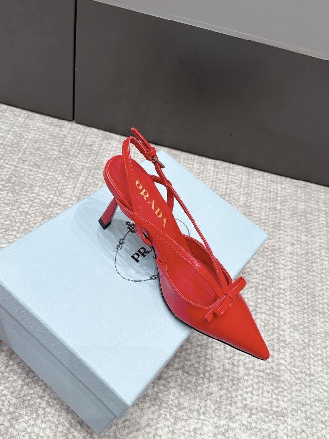 Prada women's shoes SSS launches Prada’s latest long boots, sandals, thin heels, empty backs, — 1:1 Replica — photo 5