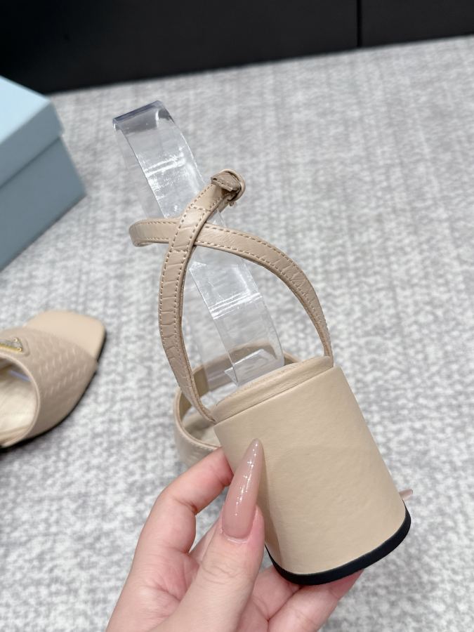 Prada women's shoes SSS launches Prada’s latest long boots, sandals, thin heels, empty backs, — Premium Replica — photo 7