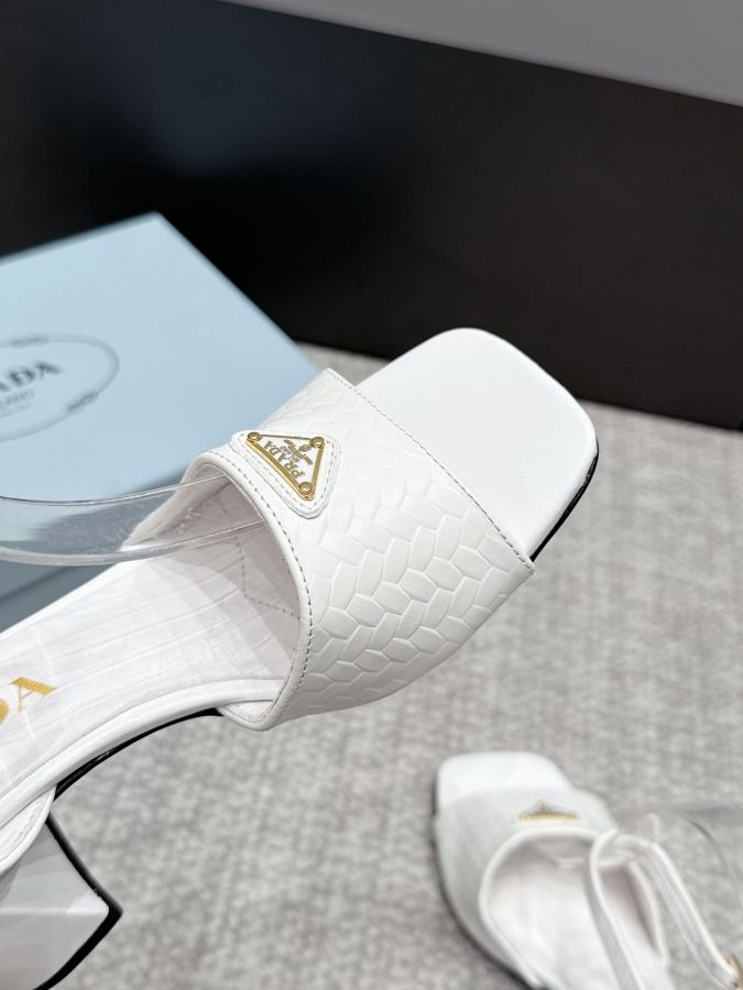 Prada women's shoes SSS launches Prada’s latest long boots, sandals, thin heels, empty backs, — 1:1 Replica — photo 6
