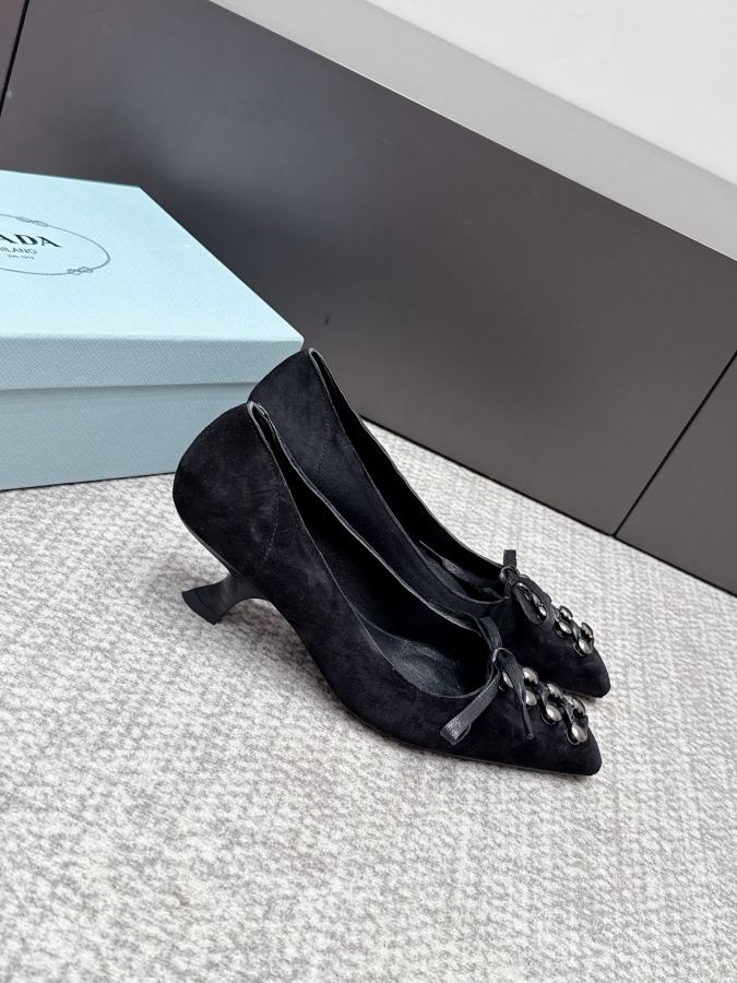 Prada women's shoes SSS launches Prada’s latest long boots, sandals, thin heels, empty backs, — 1:1 Replica For Sale