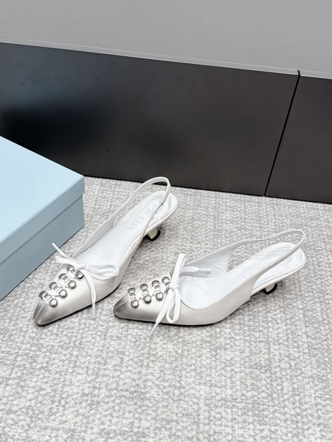 Prada women's shoes SSS launches Prada’s latest long boots, sandals, thin heels, empty backs, — 1:1 Replica — photo 2