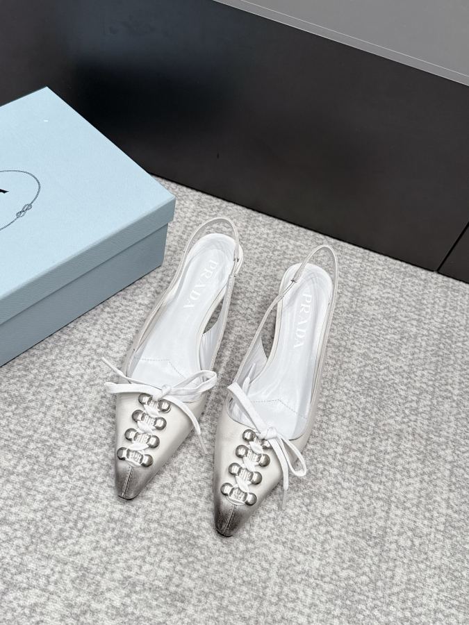 Prada women's shoes SSS launches Prada’s latest long boots, sandals, thin heels, empty backs, — 1:1 Replica — photo 3