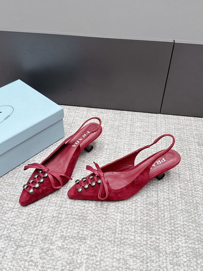 Prada women's shoes SSS launches Prada’s latest long boots, sandals, thin heels, empty backs, — 1:1 Replica For Sale — photo 2