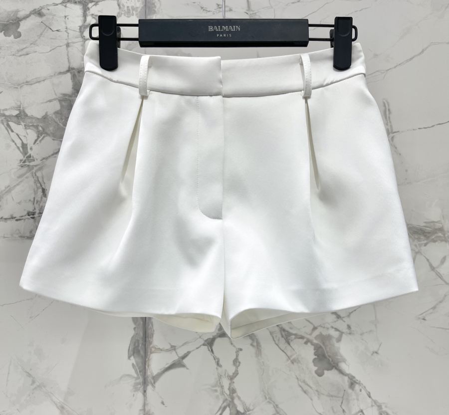 BALMAIN Women 𝗕𝗔𝗟𝗠𝗔𝗜* Balmain Vinegar High Waist A-Line Slimming Shorts — AAA Quality Replica — photo 2