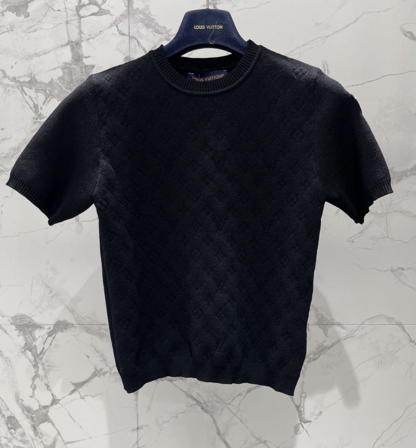 LV Women 𝗟𝗢𝗨𝗜𝗦 𝗩𝗨𝗜𝗧𝗧𝗢* Lujia New letter jacquard wool knitted short — 1:1 Replica For Sale — photo 2