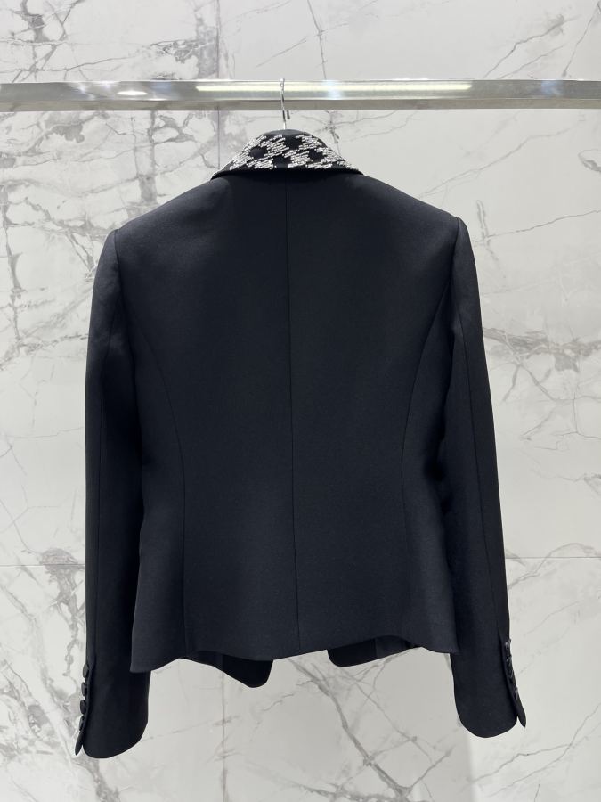 BALMAIN Women 𝗕𝗔𝗟𝗠𝗔𝗜* Balmain New heavy industry beaded slim fit short suit — 1:1 Replica — photo 9