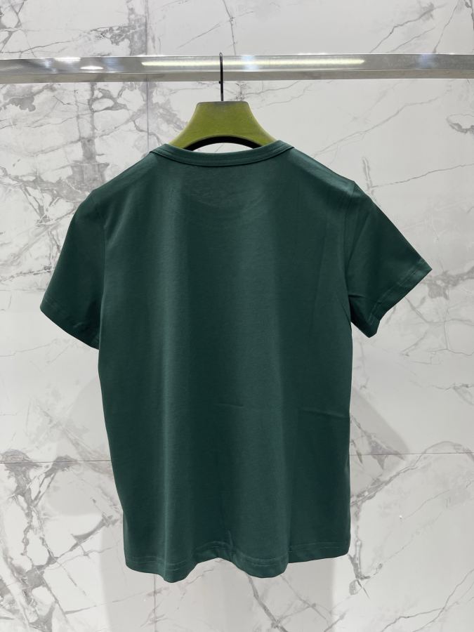 Gucci Women 𝗚𝗨𝗖𝗖* Gucci Early Spring New Embroidered Beads Cotton Short Sleeves — AAA Quality Replica — photo 8