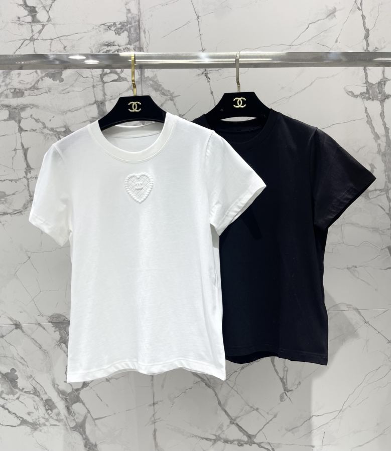 Chanel kvinner 𝗖𝗛𝗔𝗡𝗘* Ny logo T — photo 8