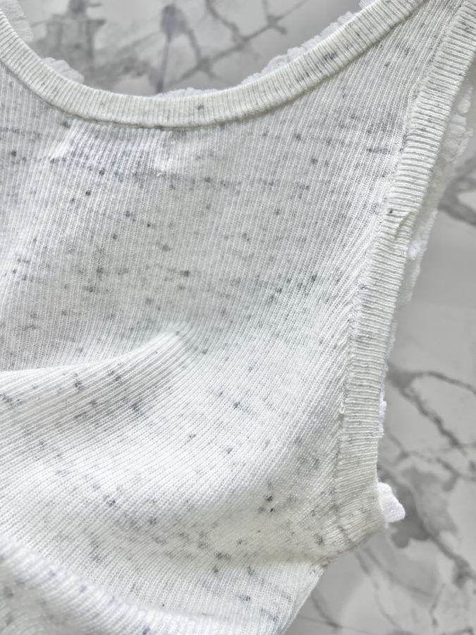 Miumiu Women 𝗠𝗜𝗨𝗠𝗜𝗨* Miu early spring New lace girly age-reducing knitted vest — Premium Replica — photo 5