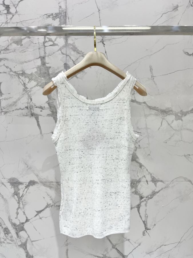 Miumiu Women 𝗠𝗜𝗨𝗠𝗜𝗨* Miu early spring New lace girly age-reducing knitted vest — Premium Replica — photo 9