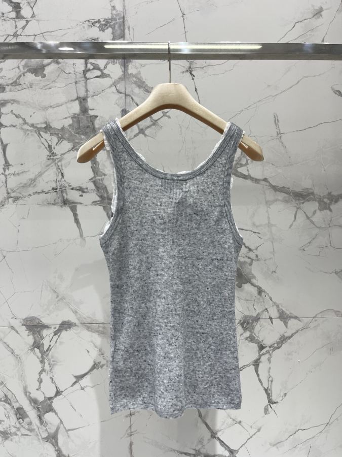 Miumiu Women 𝗠𝗜𝗨𝗠𝗜𝗨* Miu early spring New lace girly age-reducing knitted vest — 1:1 Replica For Sale — photo 8