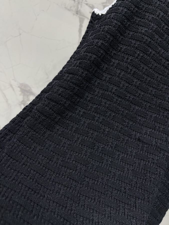 Chanel Women 𝗖𝗛𝗔𝗡𝗘* Xiaoxiang holiday style hollow braided contrast lace stitch dress — Premium Replica — photo 6