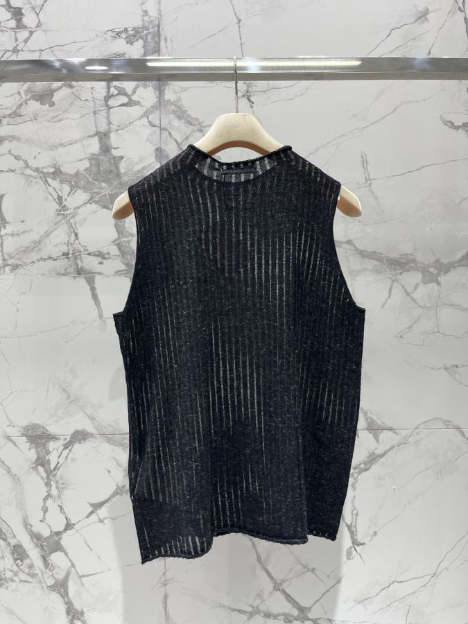 Miumiu Women 𝗠𝗜𝗨𝗠𝗜𝗨* Miu Early Spring New High Neck Knitted Sleeveless Vest — AAA Quality Replica — photo 7