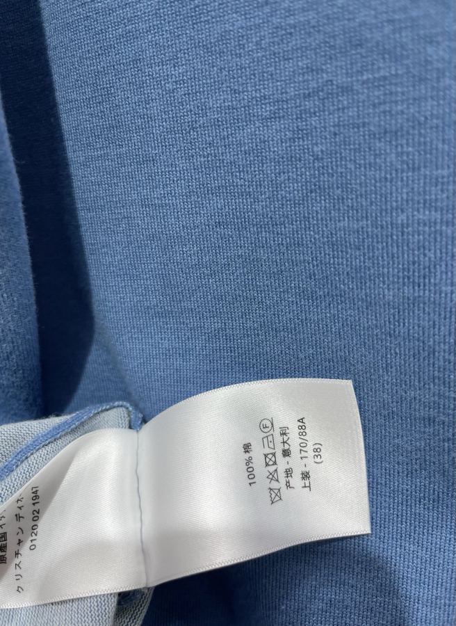 Dior Women 𝗗𝗜𝗢𝗥* Dior New chest letter printed round neck knitted short sleeves — 1:1 Replica For Sale — photo 6
