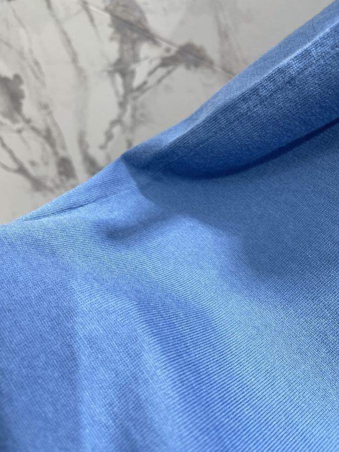 Dior Women 𝗗𝗜𝗢𝗥* Dior New chest letter printed round neck knitted short sleeves — 1:1 Replica For Sale — photo 7