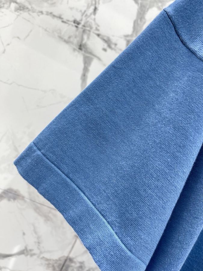 Dior Women 𝗗𝗜𝗢𝗥* Dior New chest letter printed round neck knitted short sleeves — 1:1 Replica For Sale — photo 5