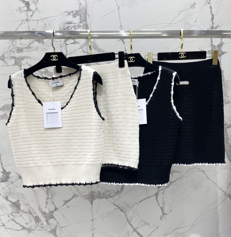 Chanel Women 𝗖𝗛𝗔𝗡𝗘* Xiaoxiang’s holiday style! Hollow woven contrast lace knitted — 1:1 Replica For Sale