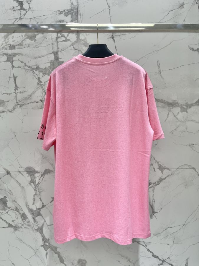 MM6 Women 𝐌𝐌6* Margiela early spring New digital printed letter embroidered bead cotton short — AAA Quality Replica — photo 8